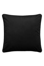 Laurence Llewelyn-Bowen 'Montrose' Luxury Filled Plain Velvet Cushion in Black - Size: 43 cm x 43 cm - thumbnail 2