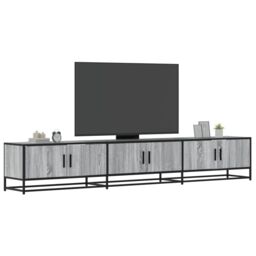 Berkfield Home TV Cabinet Grey Sonoma 240x35x41 cm Engineered Wood - Size: 240 x 35 x 41 cm