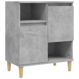 Berkfield Home Sideboards 2 pcs Concrete Grey 60x35x70 cm Engineered Wood - Size: 60 x 35 x 70 cm - thumbnail 5
