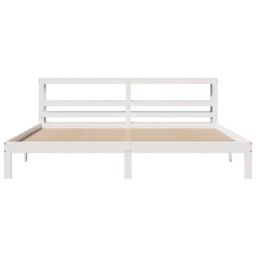 Berkfield Home Bed Frame with Headboard without Mattress White 180x200 cm Super King - thumbnail 4