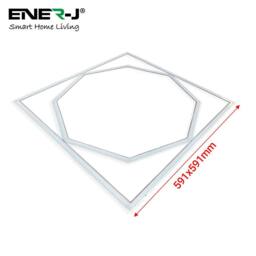 ENER-J Pack of 6 600x600mm LED Light with PD Design 40W Cool White Frame Bord - thumbnail 2