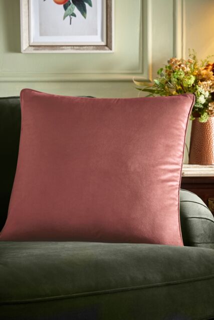 Appletree 'Harlan' Velvet Filled Cushion in Pink - Size: 55 cm x 55 cm - image 1