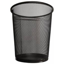 EONLION Black Bathrooms Circular Mesh Wastebasket Trash Can - Size: 100 cm