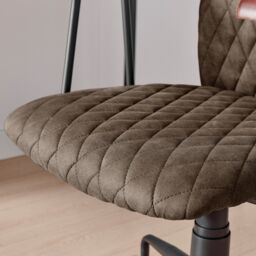 FurnitureboxUK Apres Warm Grey Faux Leather Office Chair - thumbnail 6