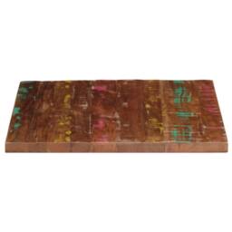 Berkfield Home Table Top 70x70x1.5 cm Square Solid Wood Reclaimed in Brown - thumbnail 4