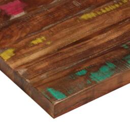 Berkfield Home Table Top 70x70x1.5 cm Square Solid Wood Reclaimed in Brown - thumbnail 6