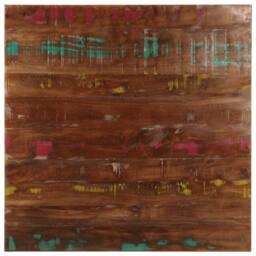 Berkfield Home Table Top 70x70x1.5 cm Square Solid Wood Reclaimed in Brown - thumbnail 1