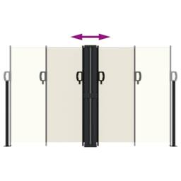 Berkfield Home Retractable Side Awning Cream 140x1000 cm - thumbnail 5