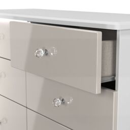 Ready Assembled 2 U Broadway 6 Drawer Wide Chest (Ready Assembled) in Taupe - thumbnail 5