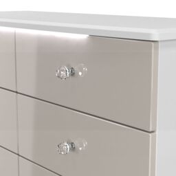 Ready Assembled 2 U Broadway 6 Drawer Wide Chest (Ready Assembled) in Taupe - thumbnail 4