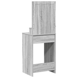 Berkfield Home Grey sonoma Particle board 50 x 41 x 135 cm Mirror Vanity Table - thumbnail 7
