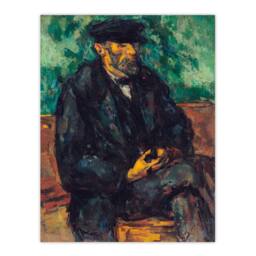 Artery8 Paul Cezanne Framed Wall Art The Gardener Vallier Portrait Painting - Size: A4 - thumbnail 3
