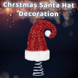 VFM e-Store Christmas Santa Hat Decoration 23cm x 13cm Red X 1 - Size: 23 cm x 13 cm - thumbnail 3