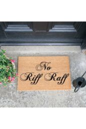 Artsy Mats No Riff Raff Doormat - Regular 60x40cm in Black - Size: 40 cm x 60 cm - thumbnail 2