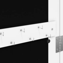 Berkfield Home Mirror Jewellery Cabinet Wall Mounted White 30x8.5x106 cm - thumbnail 8