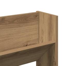 Berkfield Home Wall Shoe Cabinet Artisan Oak 80x18x60 cm Engineered Wood in Brown - Size: 80 x 18 x 60 cm - thumbnail 8