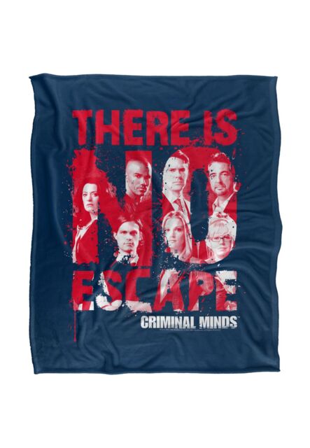 ViacomCBS/Nickelodeon Criminal Minds No Escape Silky Touch Super Soft Throw Blanket 152 X 127 cm in White - image 1
