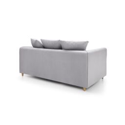Abakus Direct Chicago Spill-Proof Velvet 2 Seater Sofa in Light Grey - thumbnail 4