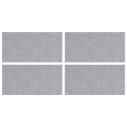 Berkfield Home Aluminium Checker Plates - 4 Pack, Non-Slip, 50x25 cm in Silver - Size: Medium - thumbnail 2