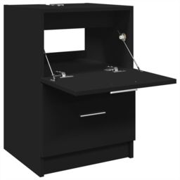 Berkfield Home Sink Cabinet Black 40x37x59 cm Engineered Wood - Size: 40 x 37 x 59 cm - thumbnail 5