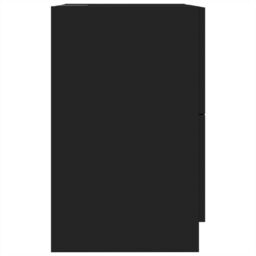 Berkfield Home Sink Cabinet Black 40x37x59 cm Engineered Wood - Size: 40 x 37 x 59 cm - thumbnail 6