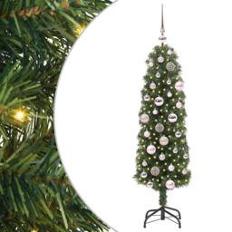 Berkfield Home Artificial Christmas Tree with 150 LEDs with Stand Green 120 cm - thumbnail 2