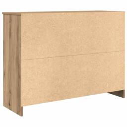 Berkfield Home Sideboard with Drawer Artisan Oak 101x35x76 cm Engineered Wood in Brown - Size: 101 x 35 x 76 cm - thumbnail 8