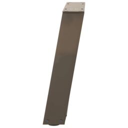Berkfield Home Coffee Table Legs U-Shaped 2 pcs Natural Steel 28x(42-43) cm Steel in Brown - thumbnail 6