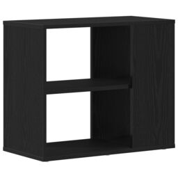 Berkfield Home Black Oak Sideboard - 60 cm x 30 cm x 50 cm - Made from Engineered Wood - thumbnail 2