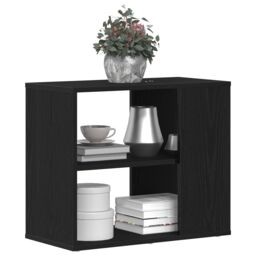 Berkfield Home Black Oak Sideboard - 60 cm x 30 cm x 50 cm - Made from Engineered Wood - thumbnail 3
