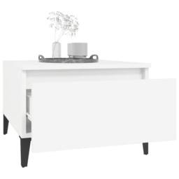 Berkfield Home Side Tables 2 pcs White 50x46x35 cm Engineered Wood - Size: 50 x 46 x 35 cm - thumbnail 5