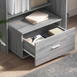 Berkfield Home Drawer Cabinet Grey Sonoma Engineered Wood Medium Drawer Cabinet - thumbnail 4