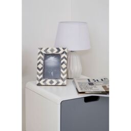 Orsina Versatile 1 Door Cabinet, Lightweight Bedside Cabinet, White Finish Bedroom Cabinet, Sleek Slim Cabinet in Grey - thumbnail 7