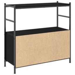 Berkfield Home Book Cabinet Black Oak 80x30x78, 5 cm Engineered Wood - thumbnail 5