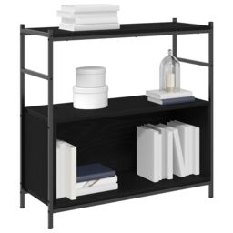 Berkfield Home Book Cabinet Black Oak 80x30x78, 5 cm Engineered Wood - thumbnail 3