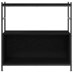 Berkfield Home Book Cabinet Black Oak 80x30x78, 5 cm Engineered Wood - thumbnail 6