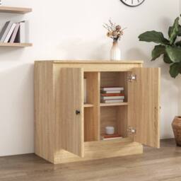 Berkfield Home Sideboard Sonoma Oak 70x35.5x67.5 cm Engineered Wood in Light Tan