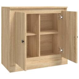 Berkfield Home Sideboard Sonoma Oak 70x35.5x67.5 cm Engineered Wood in Light Tan - thumbnail 7