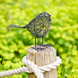 Paper High Set of Two Wire Robin Decorative Ornament in Black - thumbnail 5