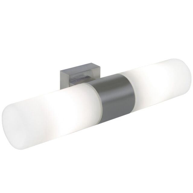 Nordlux Modern Indoor Wall Light Silver Glass E14 Ceiling or Wall Mounting - Mains Powered, IP44 - image 1