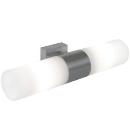 Nordlux Modern Indoor Wall Light Silver Glass E14 Ceiling or Wall Mounting - Mains Powered, IP44 - thumbnail 1