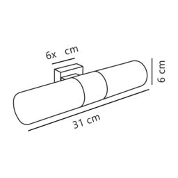Nordlux Modern Indoor Wall Light Silver Glass E14 Ceiling or Wall Mounting - Mains Powered, IP44 - thumbnail 3