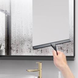 Nordara Glass Window Squeegee Cleaner For Shower & Car Mirror in Black - thumbnail 5
