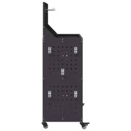 Berkfield Home Tool Trolley Black 65 x 35 x 111 cm Powder-coated steel - thumbnail 6