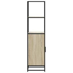 Berkfield Home Highboard Sonoma Oak 35.5x35x139 cm Engineered Wood & Metal in Brown - thumbnail 6