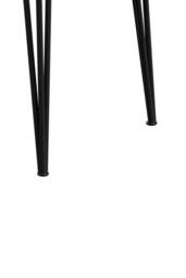 Living and Home Modern Dining Table with MDF Tabletop & Metal Legs in White - thumbnail 6