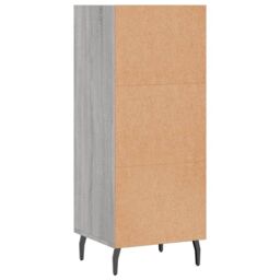 Berkfield Home Sideboard Grey Sonoma 34.5x32.5x90 cm Engineered Wood - thumbnail 6