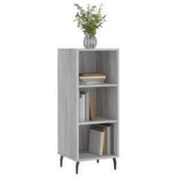 Berkfield Home Sideboard Grey Sonoma 34.5x32.5x90 cm Engineered Wood - thumbnail 3