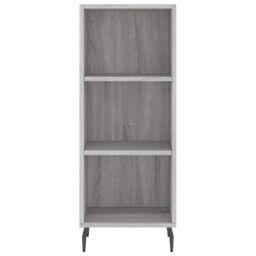 Berkfield Home Sideboard Grey Sonoma 34.5x32.5x90 cm Engineered Wood - thumbnail 4