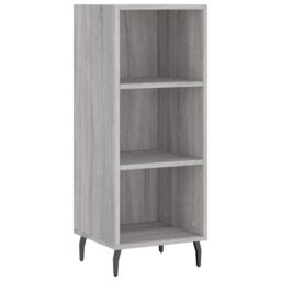 Berkfield Home Sideboard Grey Sonoma 34.5x32.5x90 cm Engineered Wood - thumbnail 2